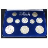 TEN (10) Silver US Coins in Display. $52.42 Melt