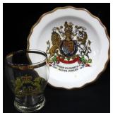 Queen Elizabeth II 1977 silver jubilee plate 4.5'