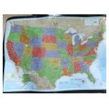 We Ship: 42'x30' U.S. Map