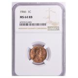 1966 Lincoln Cent NGC MS-64 RB