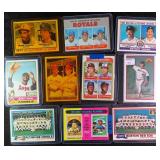 Assorted Baseball Cards incl. Team Cards, Leaders