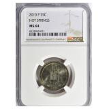 2010-P ATB Quarter Hot Springs NGC MS-64