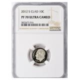 2012-S Roosevelt Dime NGC Proof-70 UC pop 212/0