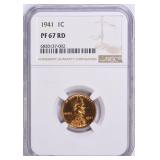 $12,500 Guide: 1941 Lincoln Cent NGC Proof-67 RD