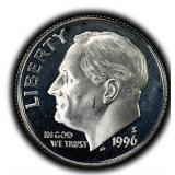 1996-S Silver Proof Roosevelt Dime U.S. Coin