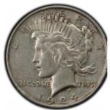 1924-P Peace Dollar Silver U.S. Philadelphia Mint