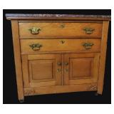 Marble Top 19th Century American Washstand