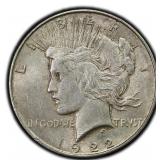 1922-P Peace Dollar Silver U.S. Philadelphia Mint