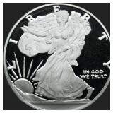 1/4 oz Walking Liberty Silver Bullion Round