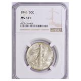 1946 Walking Liberty Half Dollar NGC MS-67+ $5500