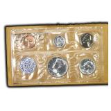 1964 Proof United States Set, 90% 50c, 25c, 10c