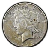 1924-S Peace Dollar Silver U.S San Francisco Mint