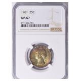 $4950 Guide: 1961 Washington Quarter NGC MS-67