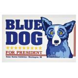 Blue Dog George Rodrigue Blue Dog for President