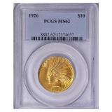 1926 Indian Gold $10 Eagle PCGS MS-62