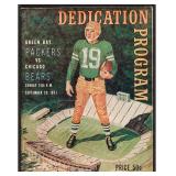 1957 1st Game at Lambeau Field Packers Program