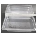 NO SHIP: Three (3) 1/3 Size Food Pans 4" Deep