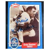 Ernie Stautner Signed Swell Football Card (HOF)