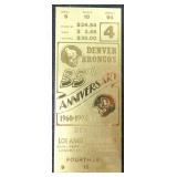 #495/3500 1994 Denver Broncos 35th Anniv. Ticket