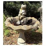 Frog Bird Bath (about 22"H)