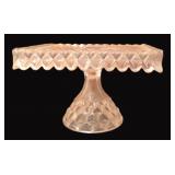 Heavy Footed Cake Plate, 10"x10"