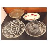 Cake Plates and Trays, Largest 14"