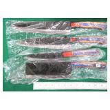 Four Piece Handmade Kitchen Knife Set, Unused