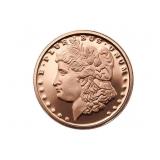 ONE (1) Morgan Head Copper Bullion Round