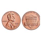 ONE ROLL (50 Coins) 2023-D Lincoln Shield Cents BU
