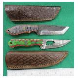 TWO (2) Fixed Blade Knives with Sheaths