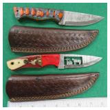 TWO (2) Fixed Blade Knives with Sheaths