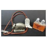 Boot Bolo Tie, Texas Turkey (Armadillo) and