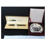 Cross Fountain Pen (in box) and Boxed Coasters/