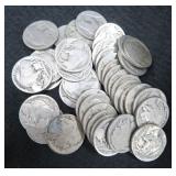 Random Pull of Forty (40) Buffalo Nickels