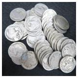 Random Pull of Forty (40) Buffalo Nickels