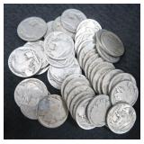 Random Pull of Forty (40) Buffalo Nickels