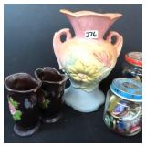 NO SHIP Hull Art Pottery 4 6 1/4", Vintage Buttons