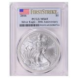 2016 $1 Silver Eagle First Strike PCGS MS-69