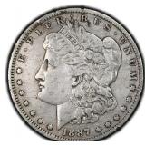 1887-O Morgan Dollar Silver U.S. New Orleans Mint
