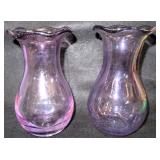 Hand Blown Amethyst Vases Found on Dig