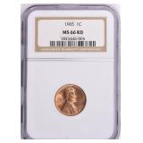 1965 Lincoln Cent NGC MS-66 RD