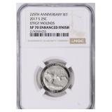 2017-S ATB Quarter Effigy Mounds Enhanced NGC SP70