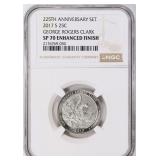2017-S ATB Quarter George Rogers Clark NGC SP-70