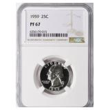 1959 Washington Quarter NGC Proof-67