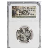 2014-P ATB Quarter Great Smoky Mtns NGC MS-66