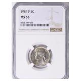 1984-P Jefferson Nickel NGC MS-66