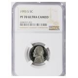 1993-S Jefferson Nickel NGC Proof-70 UC