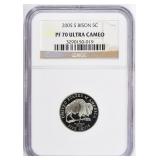 2005-S Jefferson Nickel Bison NGC Proof-70 UC