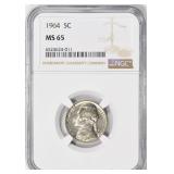 1964 Jefferson Nickel NGC MS-65