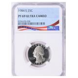 1984-S Washington Quarter NGC Proof-69 UC